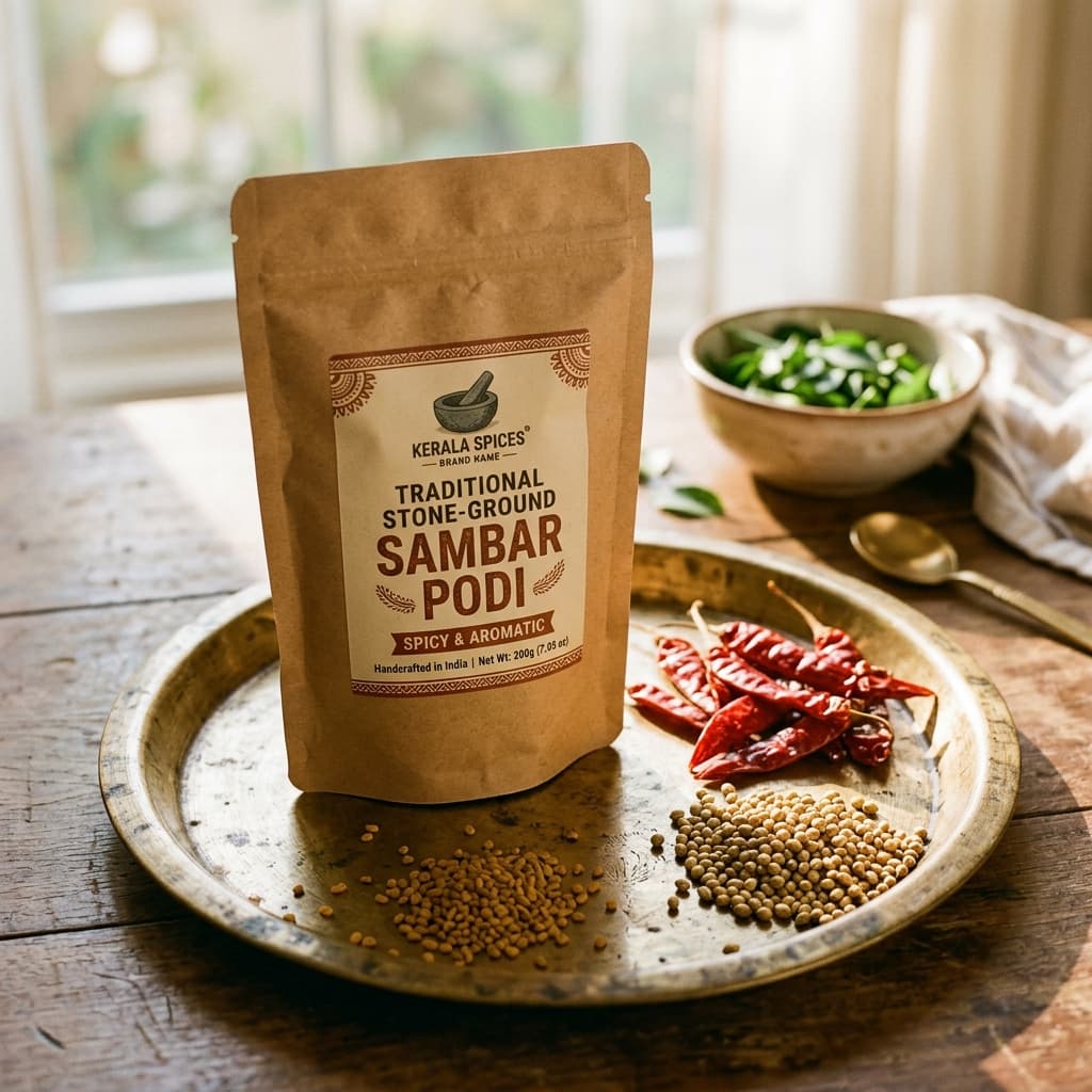 Traditional Stone-Ground Sambar Podi (500g)